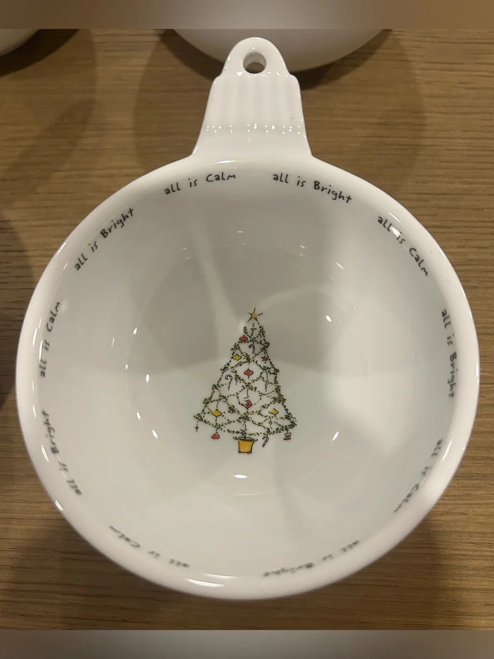 Pottery Barn | Holiday Cheer Ornament Shaped Bowls | Set of 4 | Ceramic